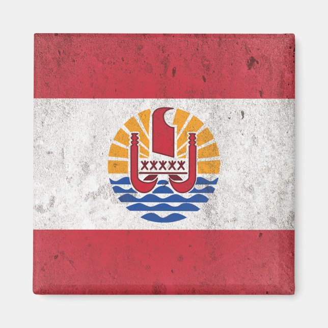 Fransk Polynesien Magnet (Framsidan)