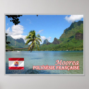 Fransk Polynesien - Morea - Cooks Bay - Poster