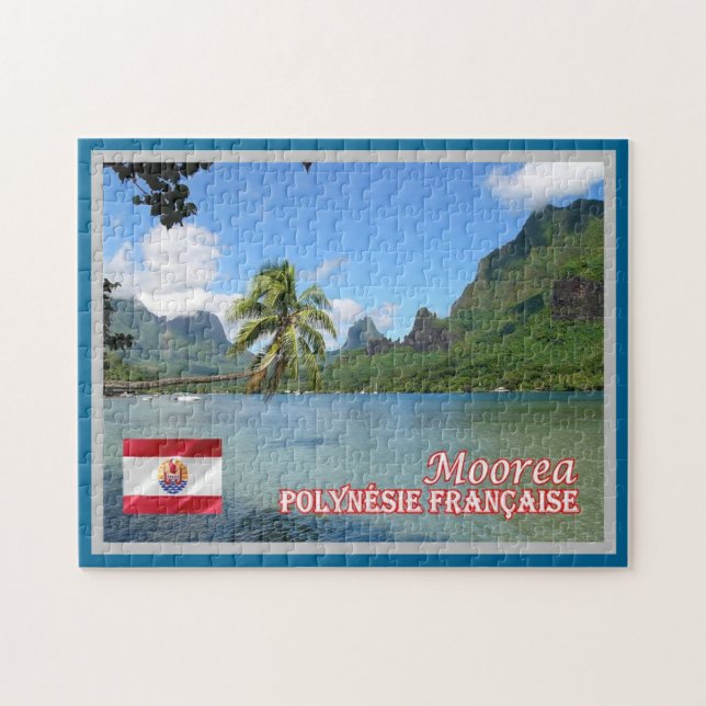 Fransk Polynesien - Morea - Cooks Bay - Pussel (Horisontell)