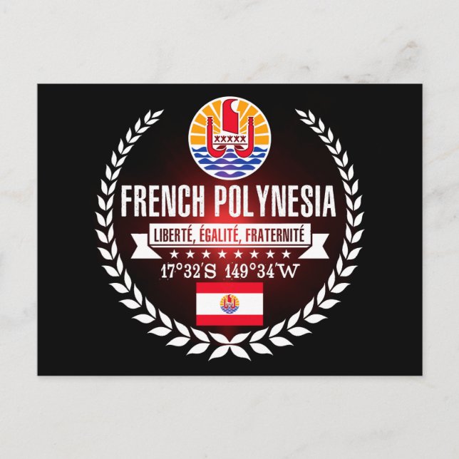 Fransk Polynesien Vykort (Framsida)
