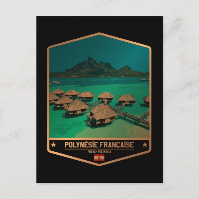 Fransk Polynesien Vykort (Framsida)