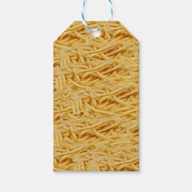 Fransk Pommes Frites-gavletikett Presentetikett (Framsidan)