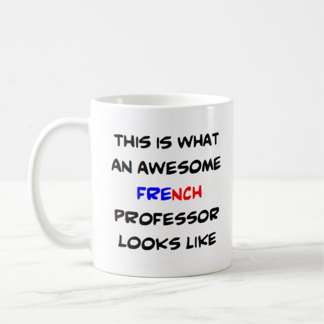 fransk Professor, fantastisk Kaffemugg (Vänster)