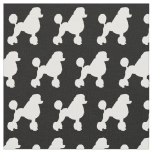 Fransk Pudel Hund Silhouette Pet Tyg