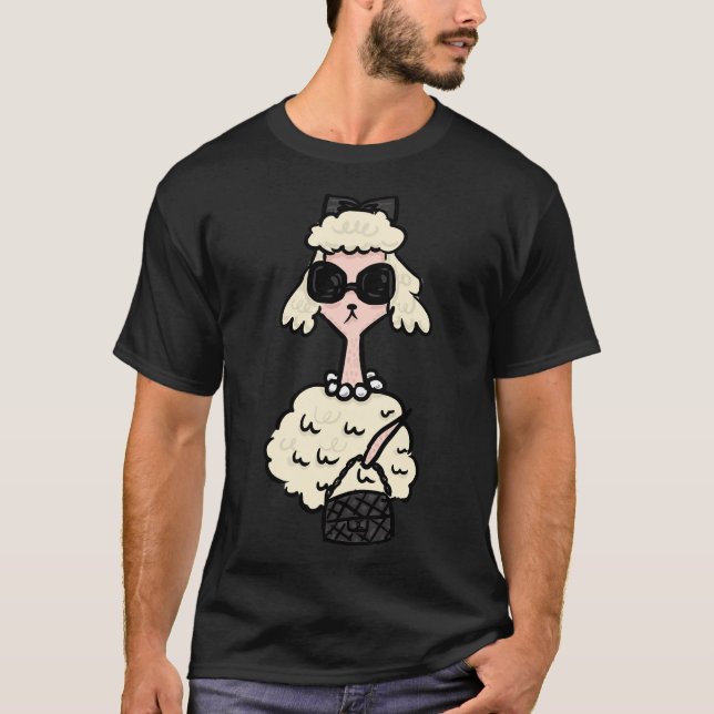 Fransk Pudel T Shirt (Framsida)