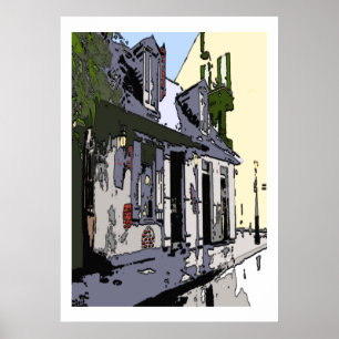 Fransk Quarter Black Smith Shop Poster