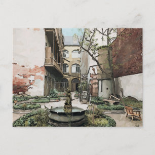 Fransk Quarter Courtyard Vykort