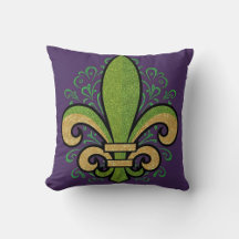 Fransk Quarter fleur-de-lis Mardi Gras lila