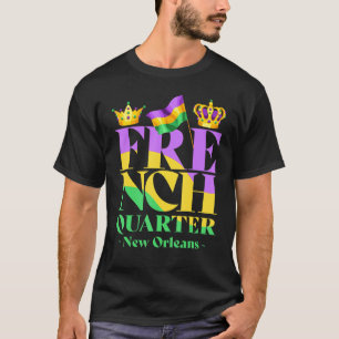 Fransk Quarter New Orleans Louisiana Vintage Mard T Shirt