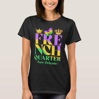 Fransk Quarter New Orleans Louisiana Vintage Mard T Shirt