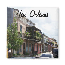 Fransk Quarter Street View New Orleans Louisiana