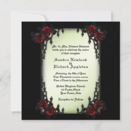 Fransk Quarter Victorian / Goth Theme Bröllop Inv Inbjudningar