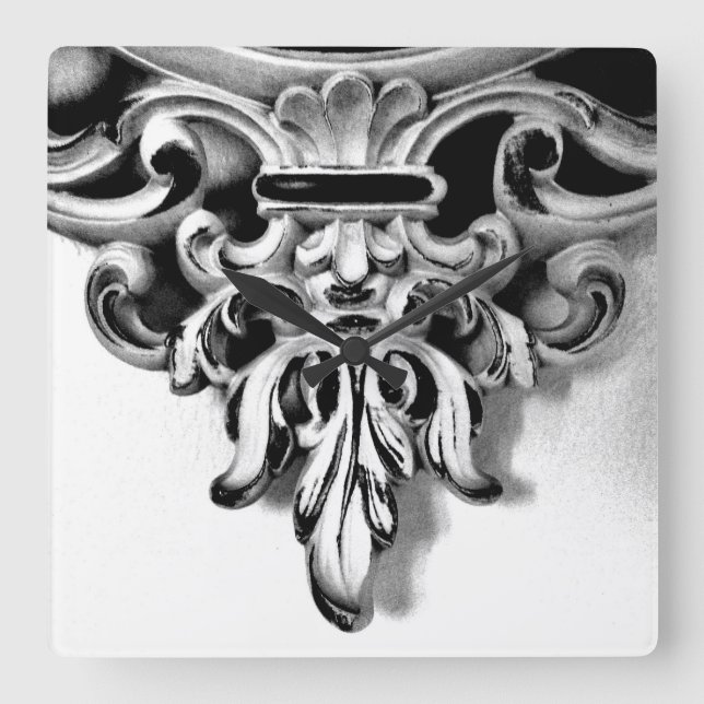 Fransk Ram Fyrkantig Klocka (Framsida)