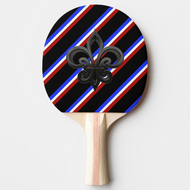 Fransk randflagga pingisracket (Framsidan)