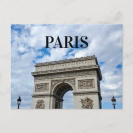 Fransk resa Paris Triumfbågen Foto Vykort
