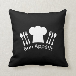 Fransk restaurangkockhatt för gourmet kudde