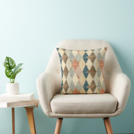 Fransk Retro Harlequin Diamant Kuddvar Kudde
