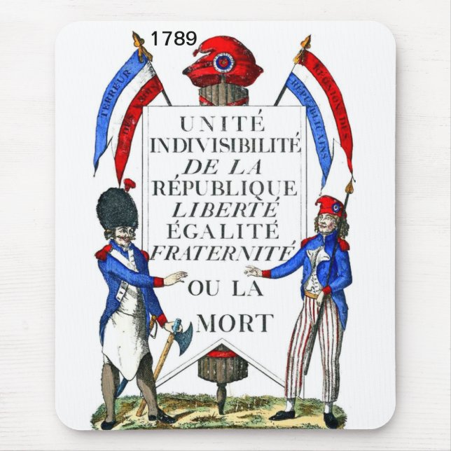 Fransk Revolution Mousepad Musmatta (Framsidan)