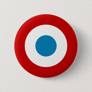 Fransk Revolution Roundel Frankrike Cocarde Tricol Knapp
