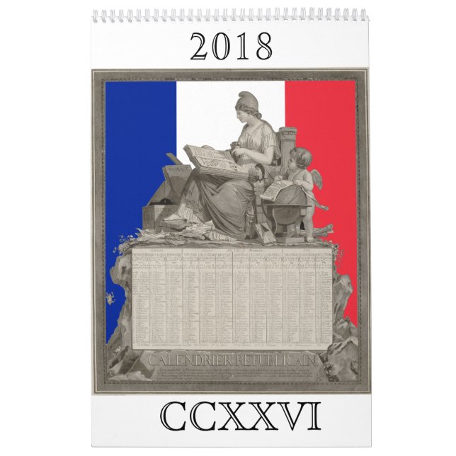 Fransk revolutionär kalender för 2018 (Omslag)