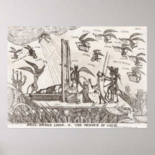 Fransk Revolutionary Tecknad Poster