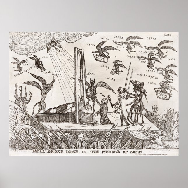 Fransk Revolutionary Tecknad Poster (Framsidan)