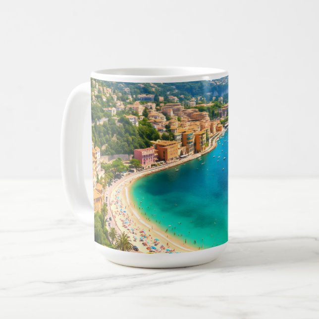 Fransk Riviera Bay Kaffemugg (Framsida vänster)