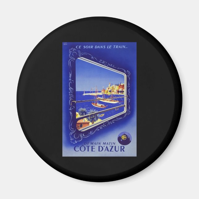 Fransk Riviera Cote D'Azur Magnet (Framsidan)