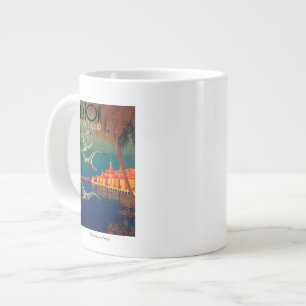 Fransk Riviera Travel Poster nr 1 Jumbo Mugg