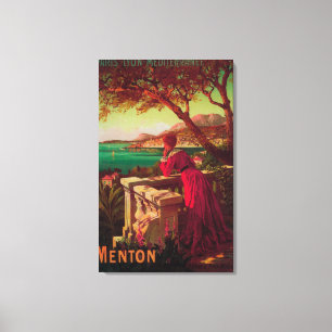 Fransk Riviera Travel Poster nr 2 Canvastryck