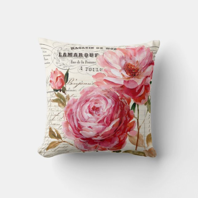 Fransk Ro, shabby chic Kudde (Framsida)