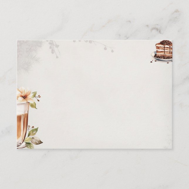 Fransk Roast Basic Blank Recification Card Tilläggskort (Framsida)