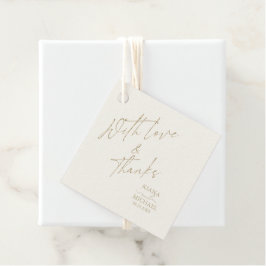 Fransk Romantik Bröllop ID870 Gåvor Etiketter