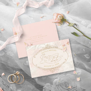 Fransk Romantik Bröllop ID870 Spara Datumet