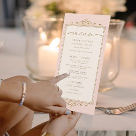 Fransk Romantik Bröllop Menu ID870