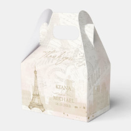 Fransk Romantik Bröllop Tack V2 ID870 Presentaskar