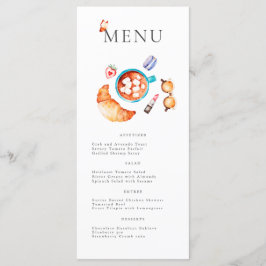 Fransk Rosa Boulangerie Croissant and Coffee Meny