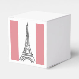 Fransk Rosa Eiffel Torn Party favors box Presentaskar