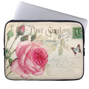 Fransk Rosa ros Neoprene Laptop sleeve 13 tum