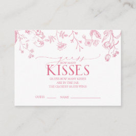 Fransk Rosa Viktorian Blommigt Möhippa Game Tilläggskort