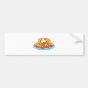 Fransk rostat bröd bildekal