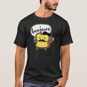 Fransk rostat bröd tee shirt
