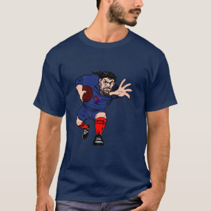Fransk Rugbymanar Rugby för sportfantast för T-shirt
