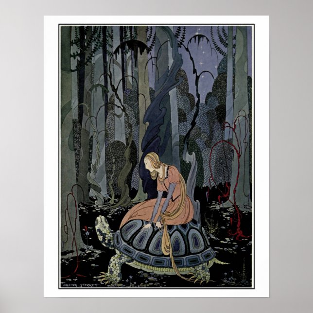 Fransk sagor: Blondin på sköldpaddor Poster (Framsidan)