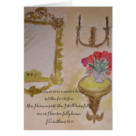 Fransk salong hälsningskort