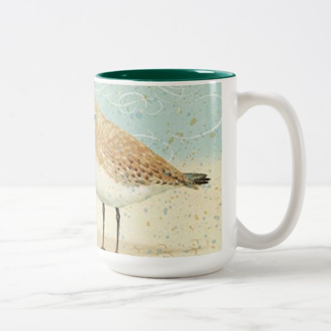 Fransk Sandpipblåsare för vintage Två-Tonad Mugg (Höger)