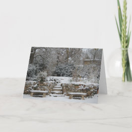 Fransk säsonhälsningar helgkort