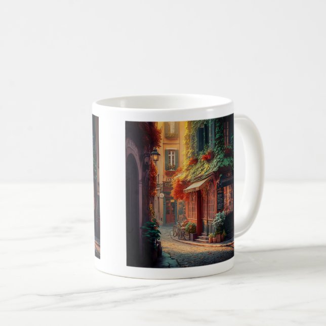Fransk Scene Classic Mugg, 11 oz Kaffemugg (Framsida höger)