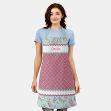 Fransk Shabby chic Pastel Teal Blue Rosa ros
