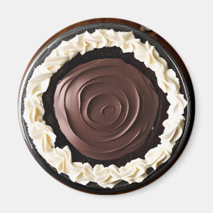 Fransk Silke Chocolate Pudding Whisted Cream Paj Magnet